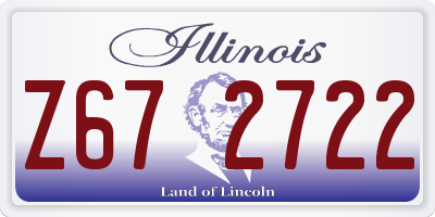IL license plate Z672722
