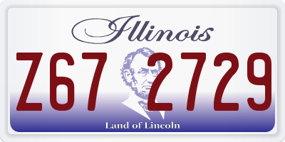 IL license plate Z672729