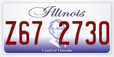 IL license plate Z672730