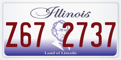 IL license plate Z672737