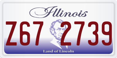 IL license plate Z672739