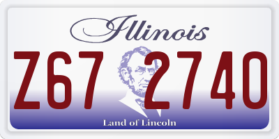 IL license plate Z672740