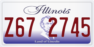 IL license plate Z672745