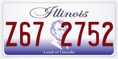 IL license plate Z672752