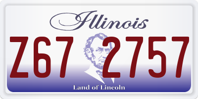 IL license plate Z672757