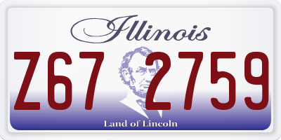 IL license plate Z672759