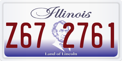 IL license plate Z672761