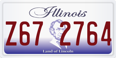 IL license plate Z672764