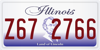 IL license plate Z672766
