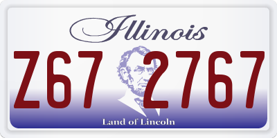 IL license plate Z672767