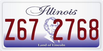 IL license plate Z672768