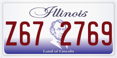 IL license plate Z672769