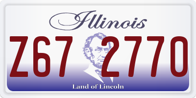 IL license plate Z672770