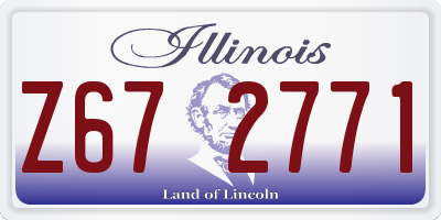 IL license plate Z672771