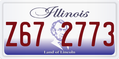 IL license plate Z672773