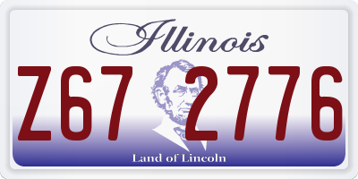 IL license plate Z672776