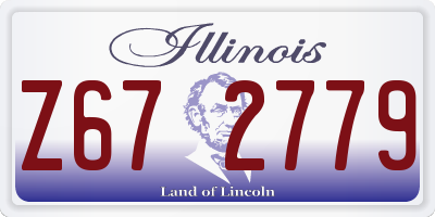 IL license plate Z672779