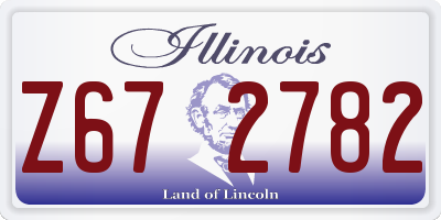 IL license plate Z672782
