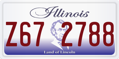 IL license plate Z672788