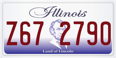 IL license plate Z672790