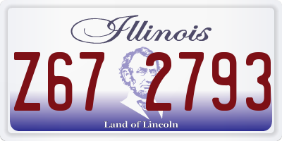 IL license plate Z672793