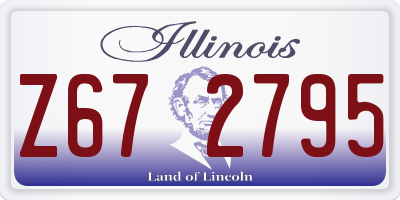IL license plate Z672795