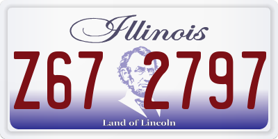 IL license plate Z672797