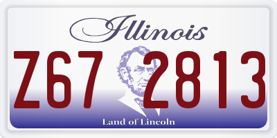 IL license plate Z672813