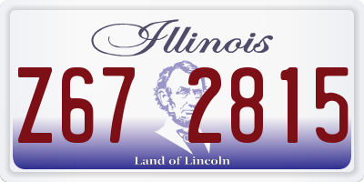 IL license plate Z672815