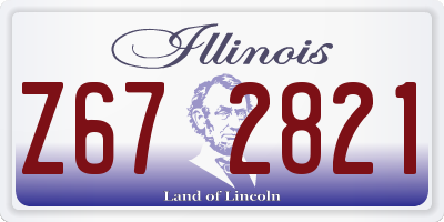 IL license plate Z672821