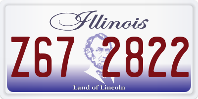 IL license plate Z672822