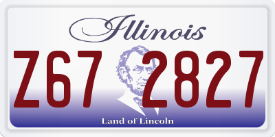 IL license plate Z672827