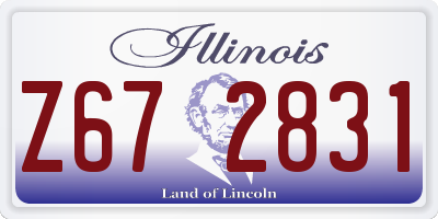IL license plate Z672831