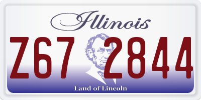IL license plate Z672844