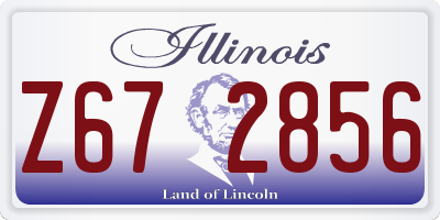 IL license plate Z672856