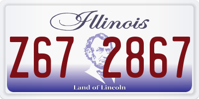 IL license plate Z672867