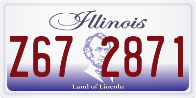 IL license plate Z672871