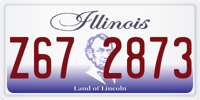 IL license plate Z672873