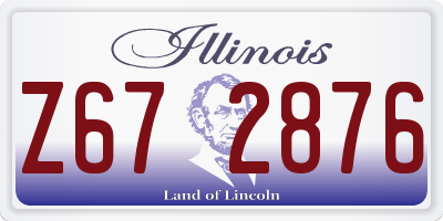 IL license plate Z672876