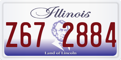 IL license plate Z672884