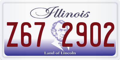 IL license plate Z672902