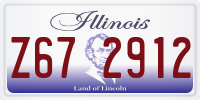 IL license plate Z672912
