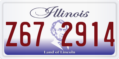 IL license plate Z672914