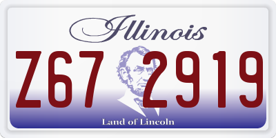 IL license plate Z672919