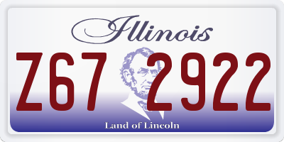 IL license plate Z672922