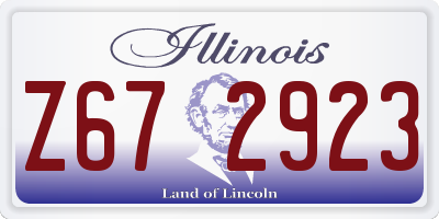 IL license plate Z672923
