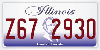 IL license plate Z672930