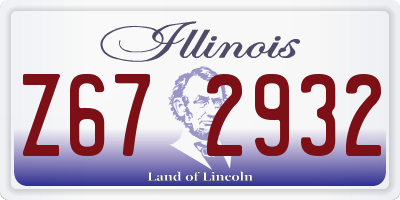 IL license plate Z672932
