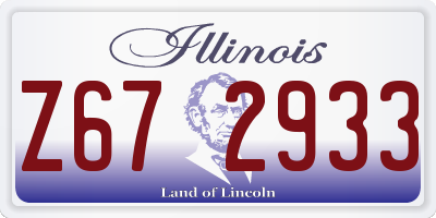 IL license plate Z672933