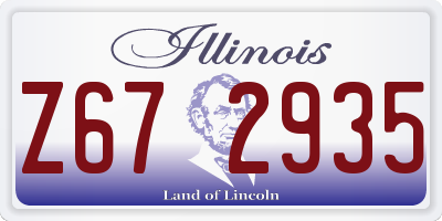 IL license plate Z672935